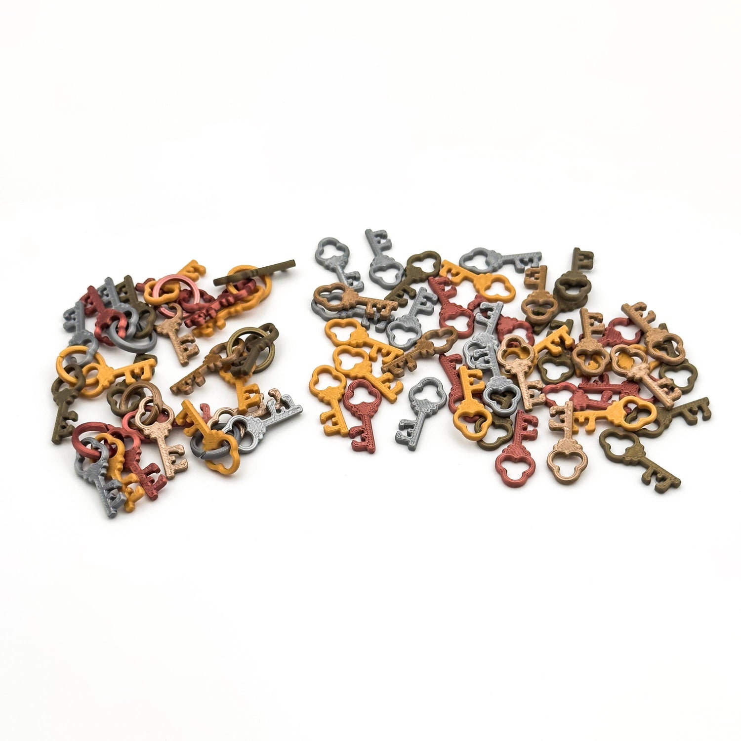 Castle Combo – 3D Deluxe Keys (5 mixed colors) & Coins Set (100 pcs)