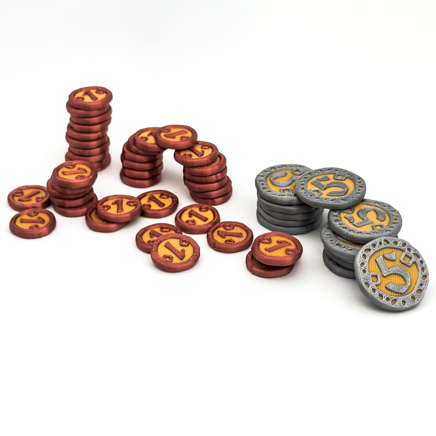 Castle Combo – 3D Deluxe Keys (5 mixed colors) & Coins Set (100 pcs)