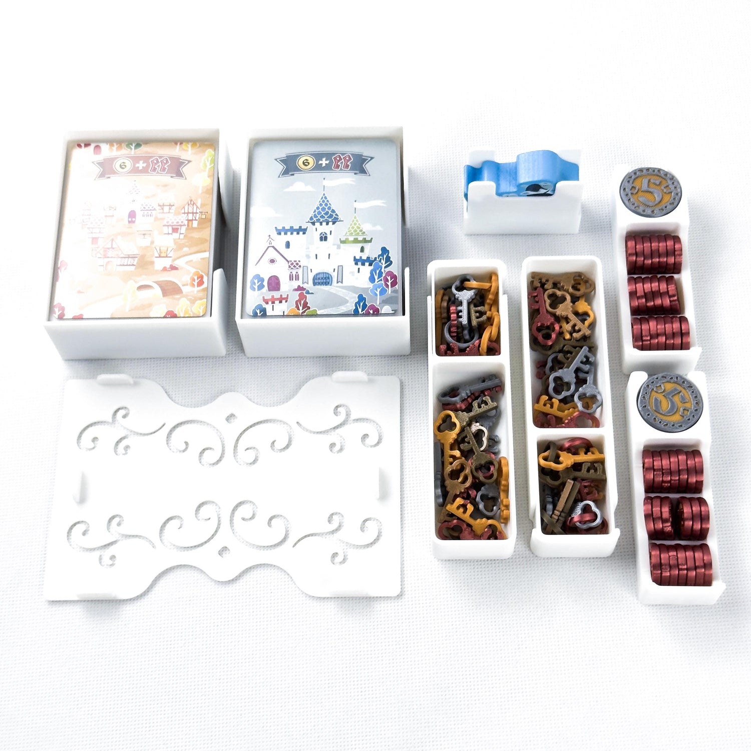 Castle Combo – 3D Deluxe Keys (5 mixed colors) & Coins Set (100 pcs)