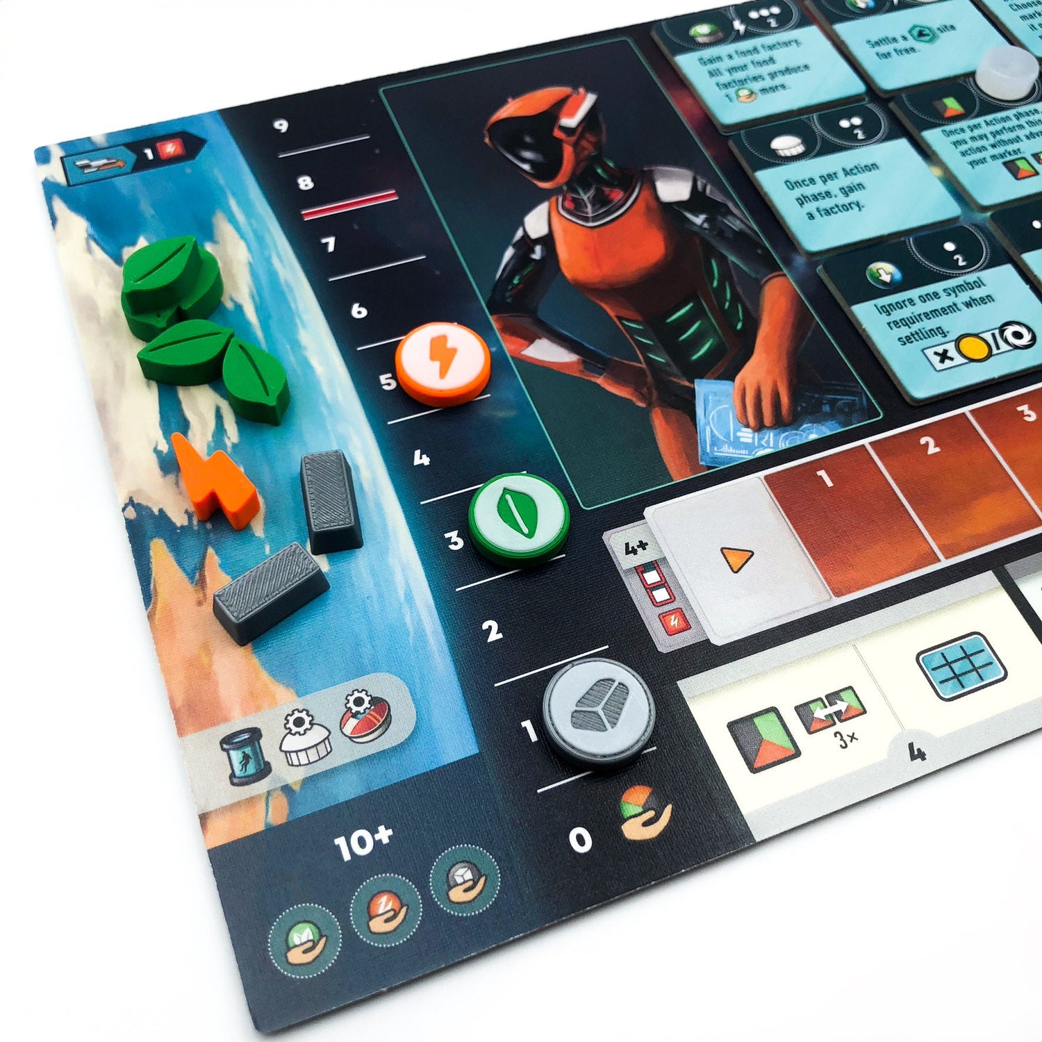 Evacuation – 3D Resources Set (115) / Produktion Marker (12) - Boardgame Upgrade – 3D Print