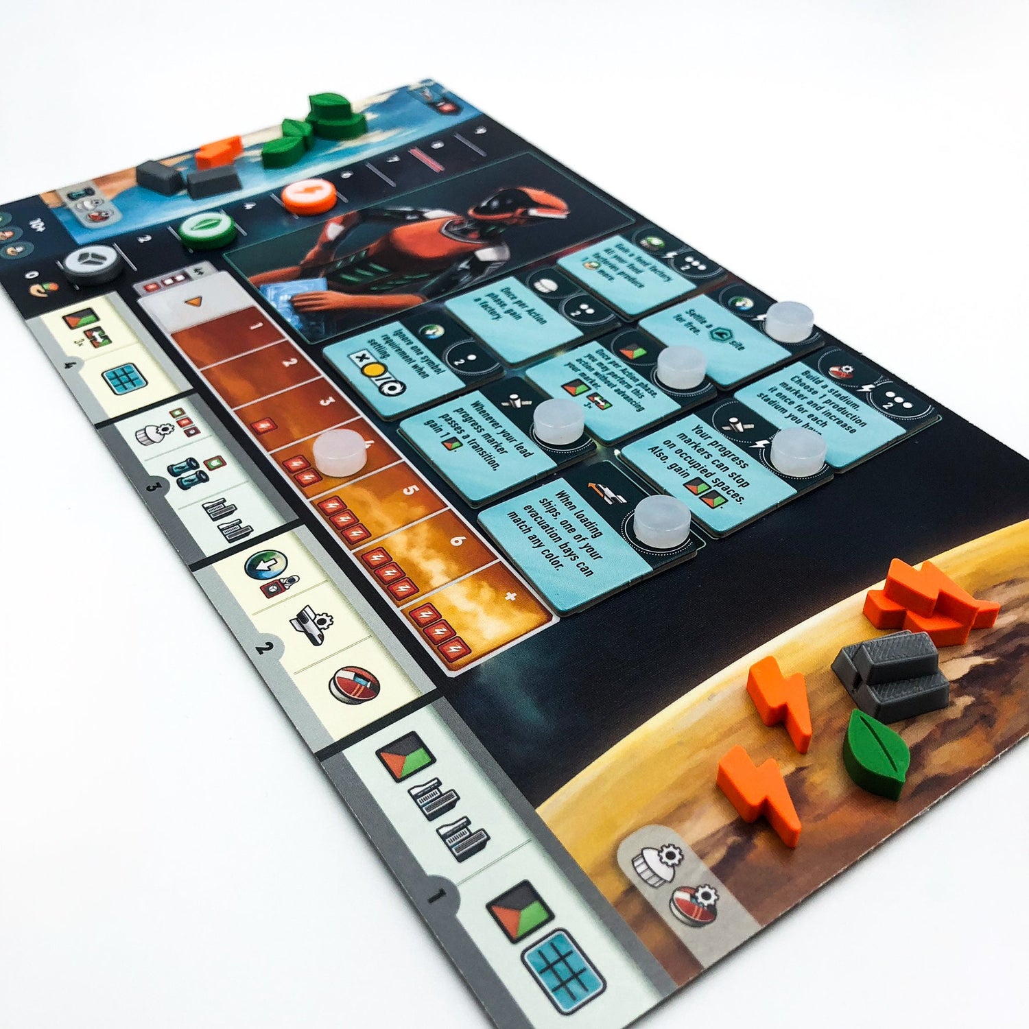 Evacuation – 3D Resources Set (115) / Produktion Marker (12) - Boardgame Upgrade – 3D Print