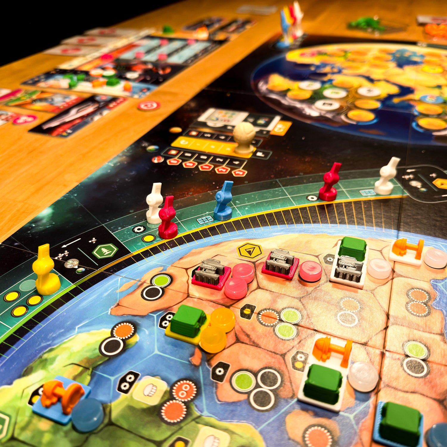 Evacuation β 3D Satellites (8 pcs) Set - for Progress Track - Boardgame Upgrade β 3D Print