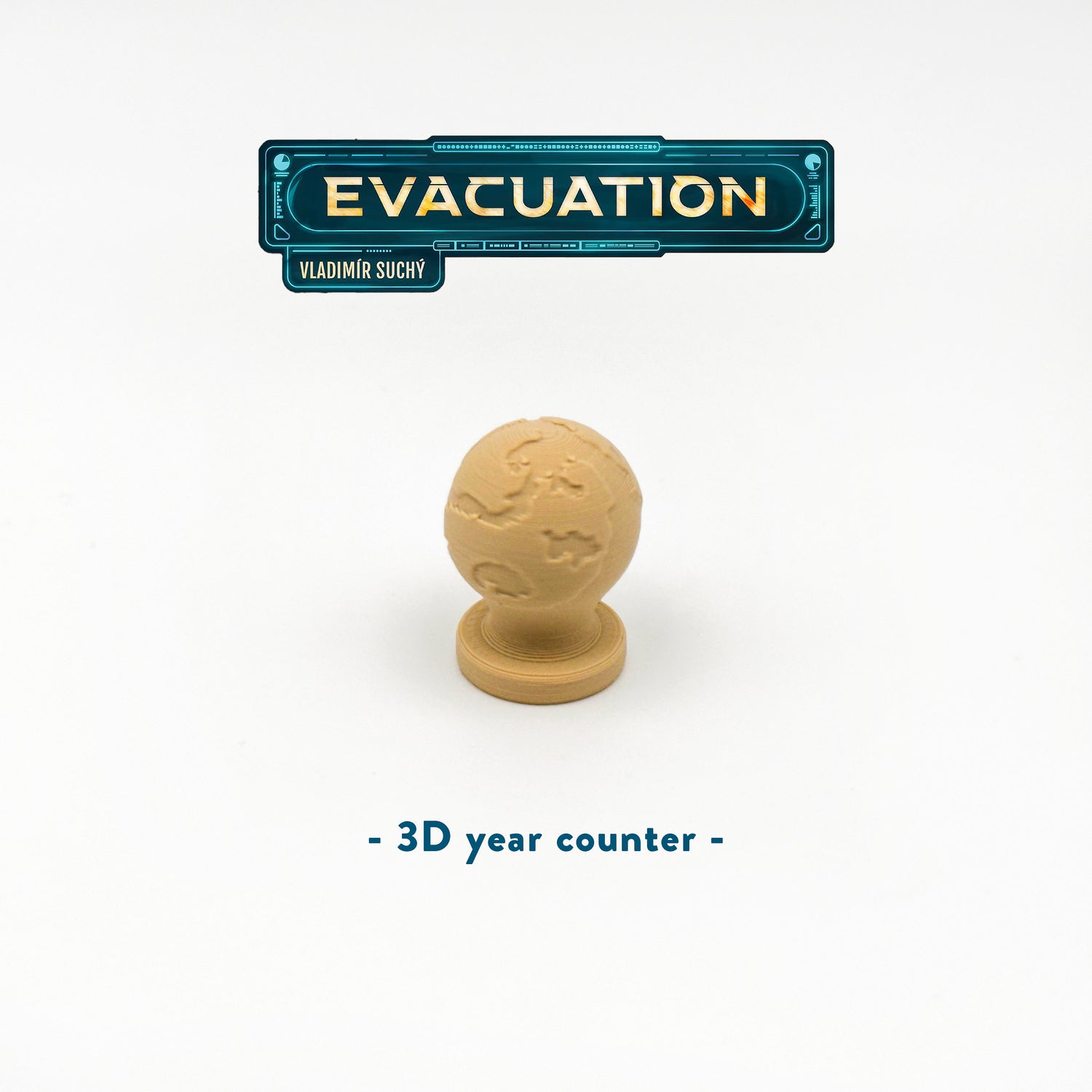 Evacuation β 3D Year Counter (1 pcs) - for Year Track - Boardgame Upgrade β 3D Print