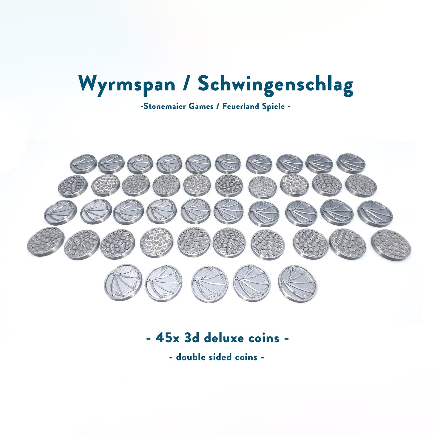 Wyrmspan – 3D Deluxe Resources + Coins Upgrade Set (145 pcs)