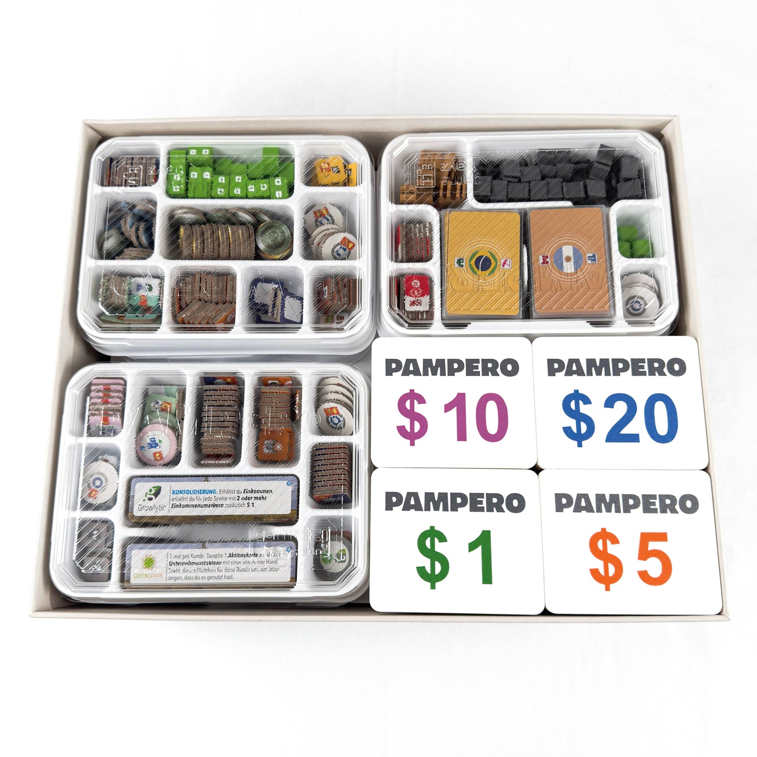 Pampero - ALL IN - 3D Deluxe Money Chips + Money Boxes + Energy Marker Set (87 pcs)