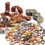 Castle Combo – 3D Deluxe Keys (5 mixed colors) & Coins Set (100 pcs)