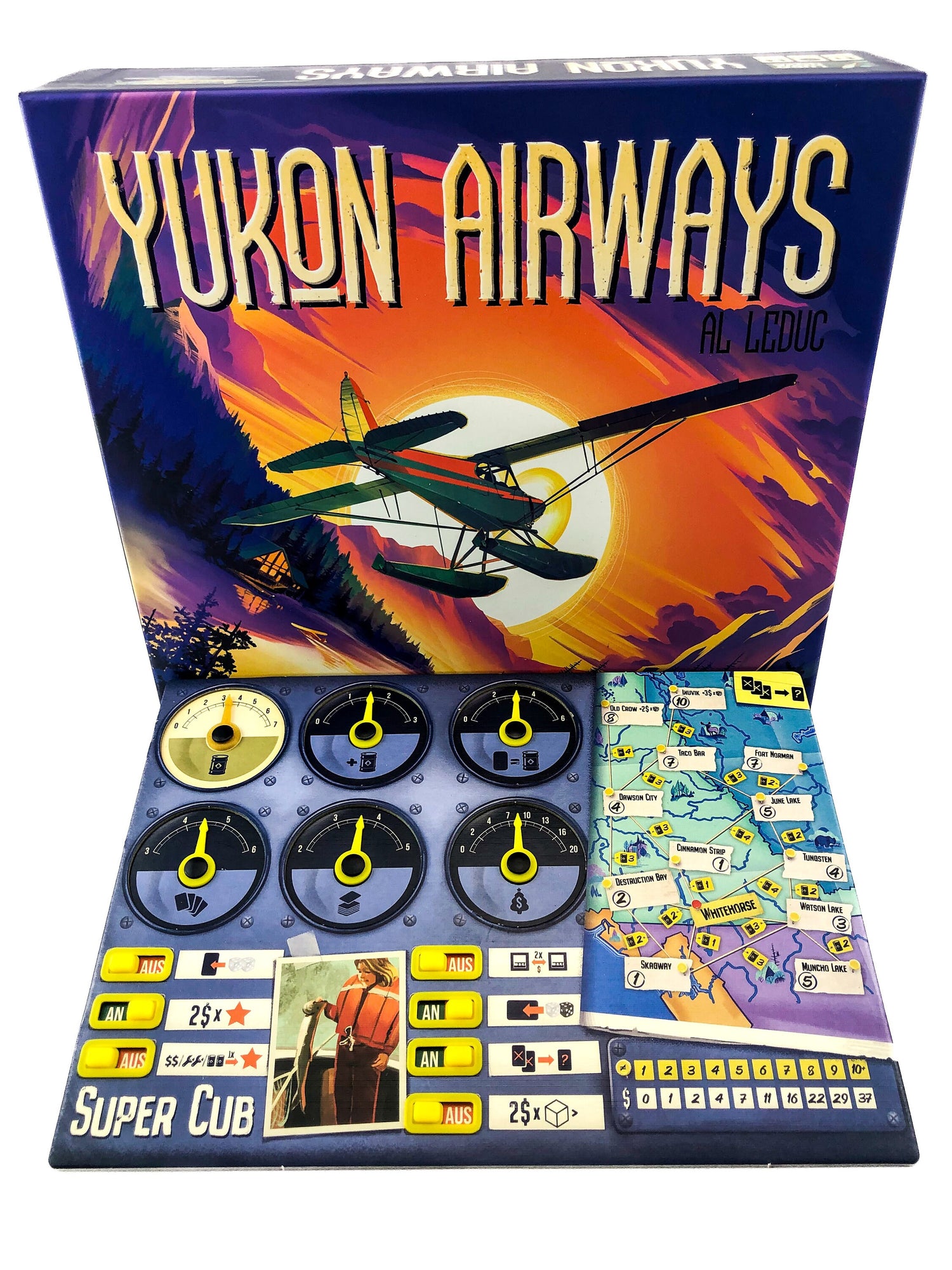 Yukon Airways – Playerboard Upgrade – Brettspiele / Boardgames - 3d Druck / Print