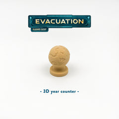 Evacuation – 3D Year Counter (1 pcs) - for Year Track - Boardgame Upgrade – 3D Print